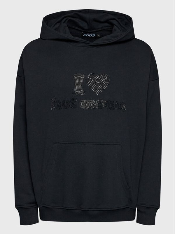 2005 2005 Суитшърт Unisex Hot Moms Черен Relaxed Fit
