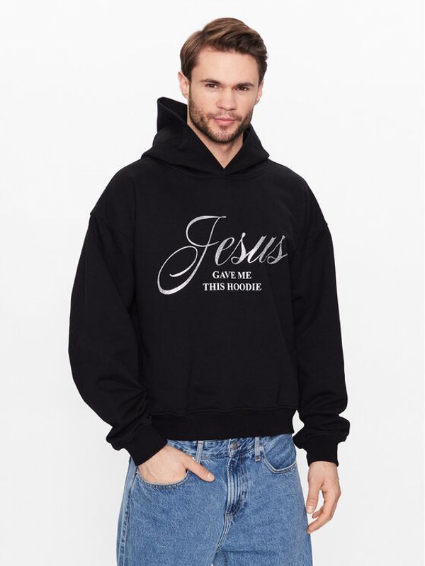 2005 2005 Суитшърт Unisex Jesus Черен Regular Fit