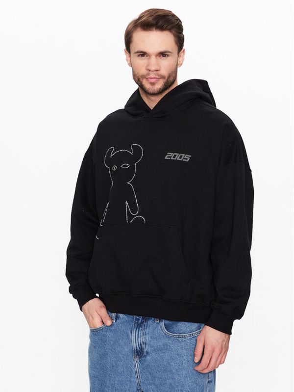 2005 2005 Суитшърт Unisex Studded Horned Черен Regular Fit