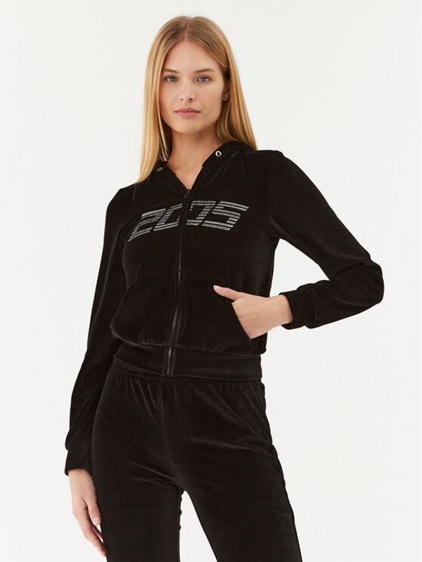 2005 2005 Суитшърт Velour Zip Hoodie Черен Regular Fit