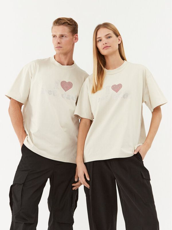 2005 2005 Тишърт Hot Dads Tee Бежов Oversize