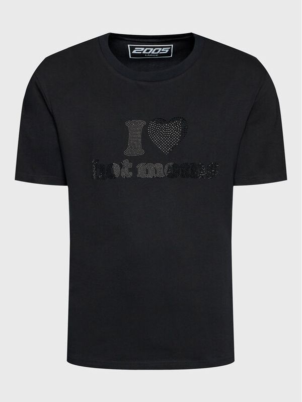 2005 2005 Тишърт Unisex Hot Moms Черен Relaxed Fit