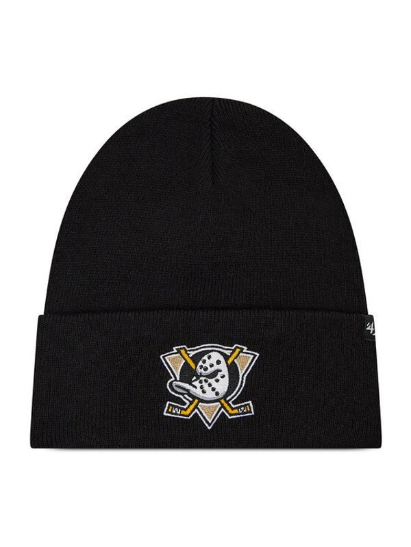 47 Brand 47 Brand Шапка Nhl Anahein Ducks Haymaker '47 Cuff Knit H-HYMKR25ACE-BKC Черен
