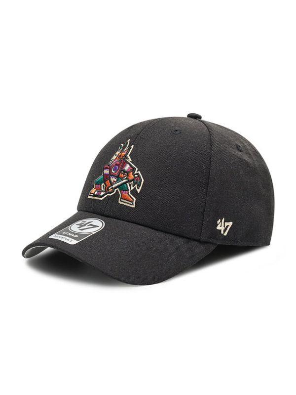 47 Brand 47 Brand Шапка с козирка Arizona Coyotes '47 Mvp H-MVP21WBV-BKD Черен