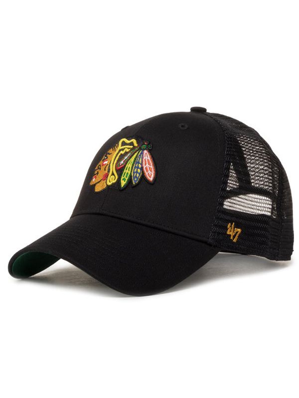 47 Brand 47 Brand Шапка с козирка Bk Nkl Chicago H-BRANS04CTP-BK Черен