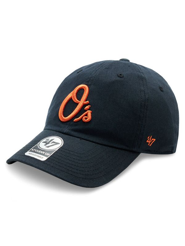 47 Brand 47 Brand Шапка с козирка MLB Baltimore Orioles '47 CLEAN UP B-RGW03GWS-BKO Черен