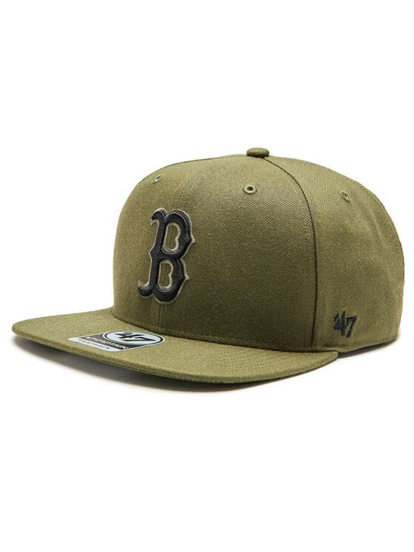 47 Brand 47 Brand Шапка с козирка MLB Boston Red Sox Ball Park Camo '47 CAPTAIN B-BCAMO02WBP-SW Зелен