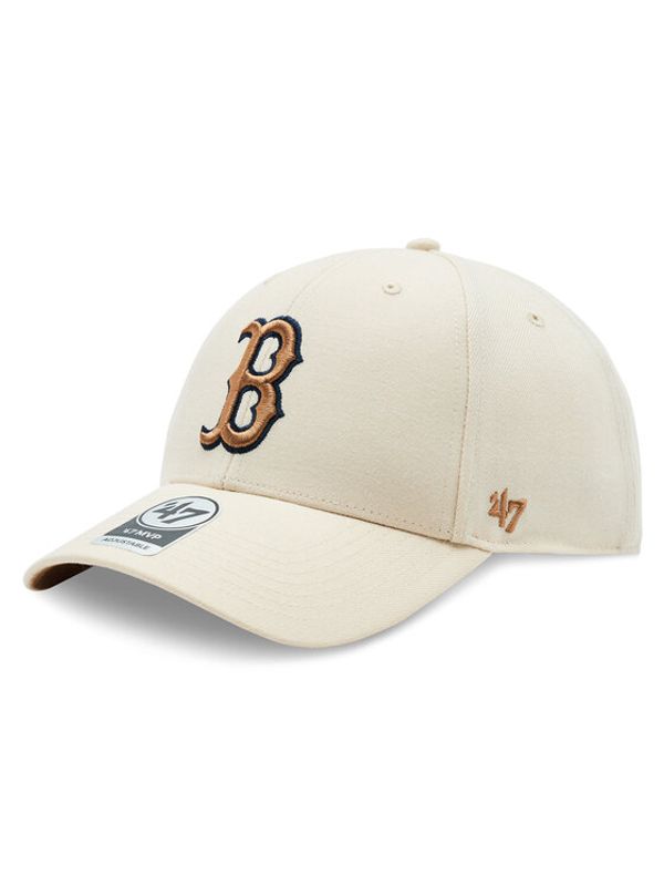 47 Brand 47 Brand Шапка с козирка MLB Boston Red Sox Sure Shot Snapback '47 MVP BAS-SUMVP902WBP-NT99 Бежов