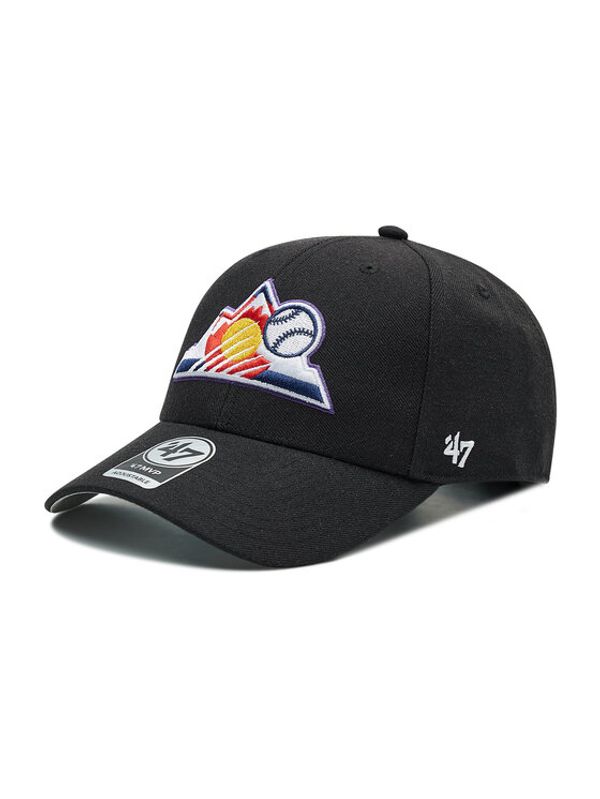 47 Brand 47 Brand Шапка с козирка MLB Colorado Rockies B-MVP27WBV-BKI Черен