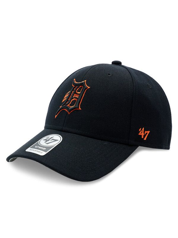47 Brand 47 Brand Шапка с козирка MLB Detroit Tigers '47 MVP B-MVP09WBV-BKB Черен