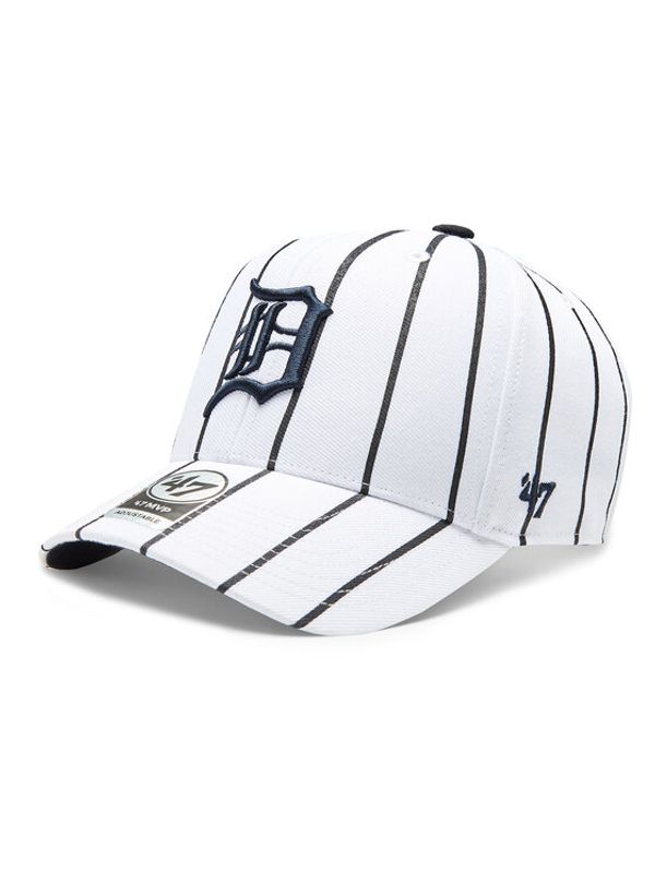 47 Brand 47 Brand Шапка с козирка MLB Detroit Tigers Bird Cage 47 MVP B-BDCG09WBV-WH Бял