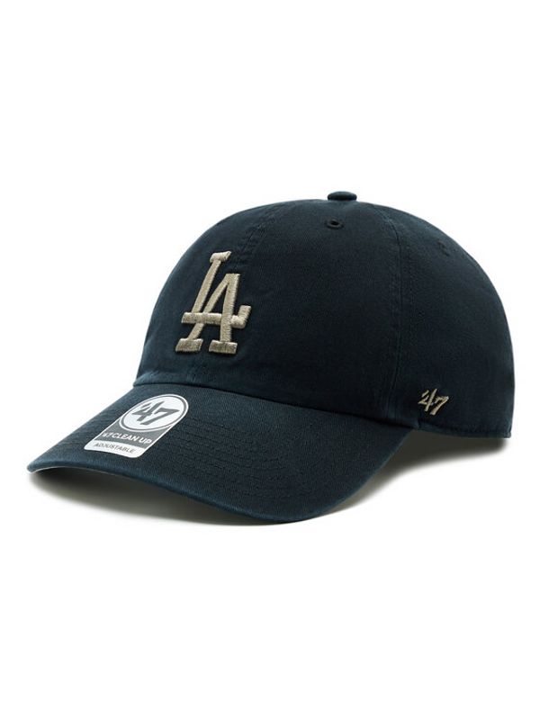 47 Brand 47 Brand Шапка с козирка MLB Los Angeles Dodgers Ballpark Camo 47 CLEAN UP B-BPCAM12GWS-BK Черен
