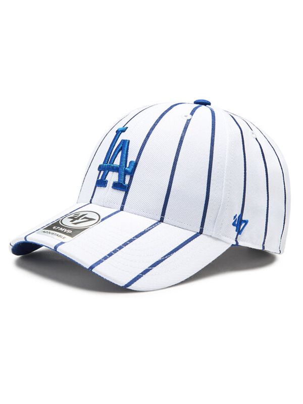 47 Brand 47 Brand Шапка с козирка MLB Los Angeles Dodgers Bird Cage 47 MVP B-BDCG12WBV-WH Бял