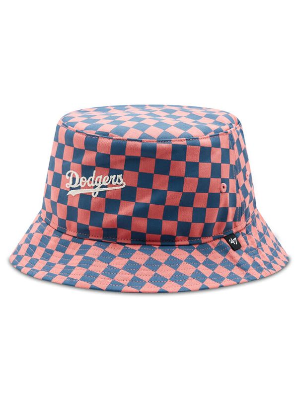47 Brand 47 Brand Шапка с козирка MLB Los Angeles Dodgers Check Up Script '47 BUCKET B-CHKBK12GWF-IR Червен