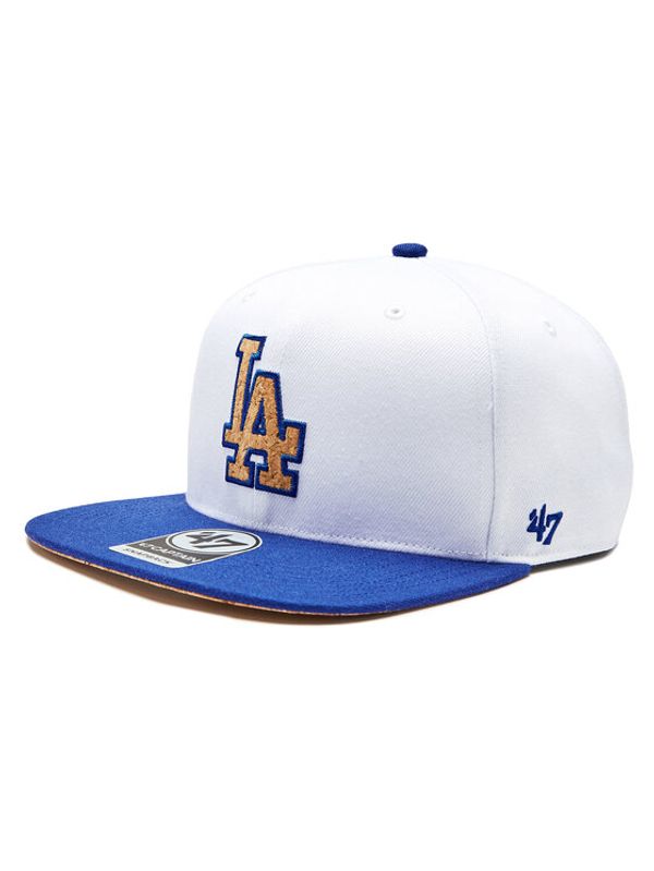 47 Brand 47 Brand Шапка с козирка MLB Los Angeles Dodgers Corkscrew 47 CAPTAIN B-CORKS12WBP-WH Бял