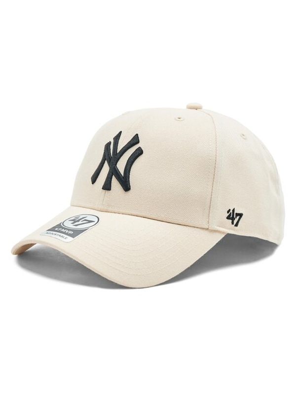47 Brand 47 Brand Шапка с козирка MLB New York Yankees '47 MVP SNAPBACK B-MVPSP17WBP-NT Бежов