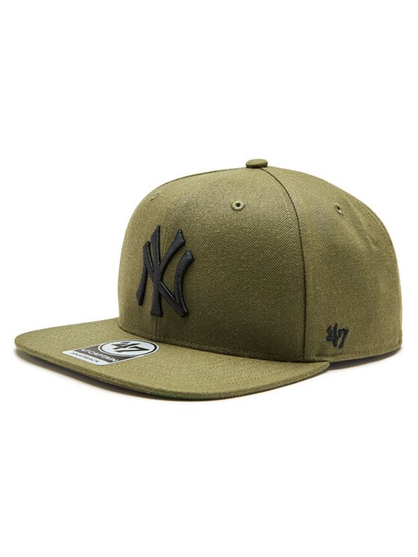 47 Brand 47 Brand Шапка с козирка MLB New York Yankees Ballpark Camo 47 CAPTAIN B-BCAMO17WBP-SW Зелен