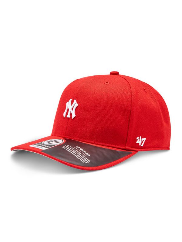 47 Brand 47 Brand Шапка с козирка MLB New York Yankees Base Runner 47 MVP DP B-BRMDP17WBP-RD Червен