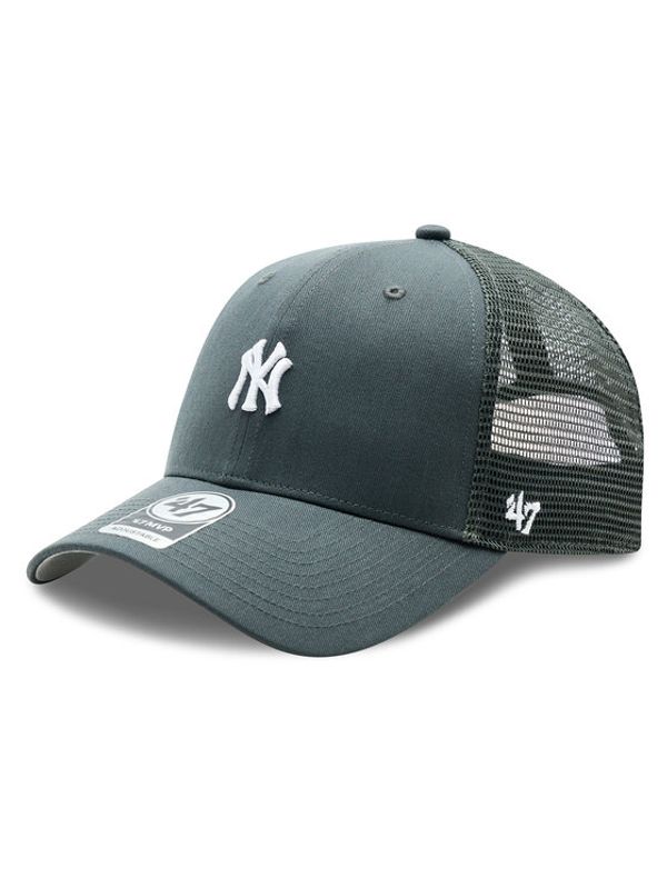 47 Brand 47 Brand Шапка с козирка MLB New York Yankees Base Runner Mesh '47 MVP B-BRNMS17CTP-CC Сив