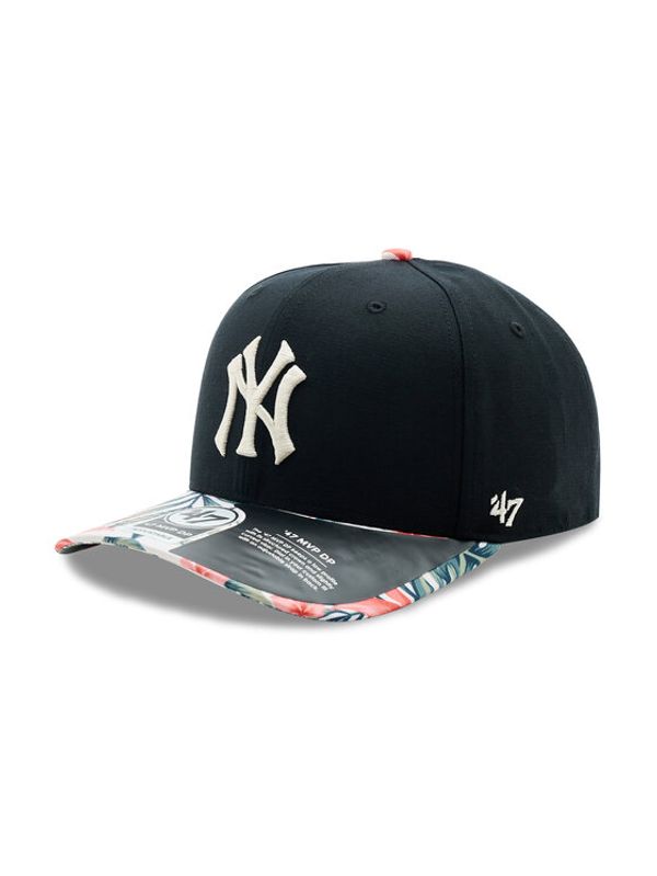 47 Brand 47 Brand Шапка с козирка MLB New York Yankees Coastal Floral Snap 47 MVP DP B-CFLDP17GWP-BK Черен