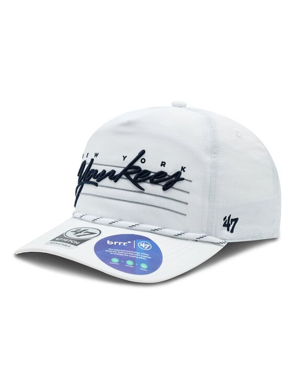47 Brand 47 Brand Шапка с козирка MLB New York Yankees Downburst 47 HITCH B-DNBST17BBP-WH Бял