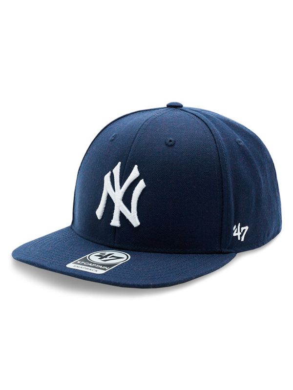 47 Brand 47 Brand Шапка с козирка MLB New York Yankees No Shot '47 Captain B-NSHOT17WBP-LN Тъмносин