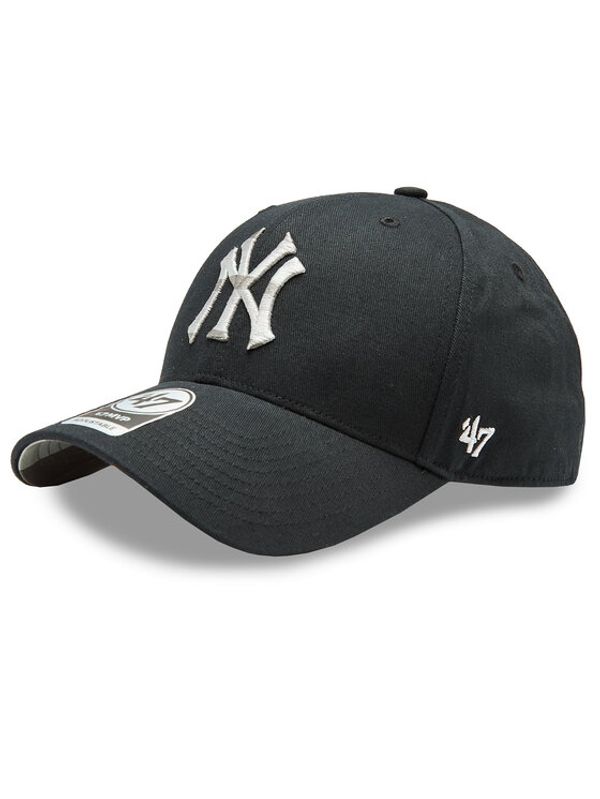 47 Brand 47 Brand Шапка с козирка MLB New York Yankees Retro Stripe Under 47 MVP B-RETMU17GWP-BK Черен