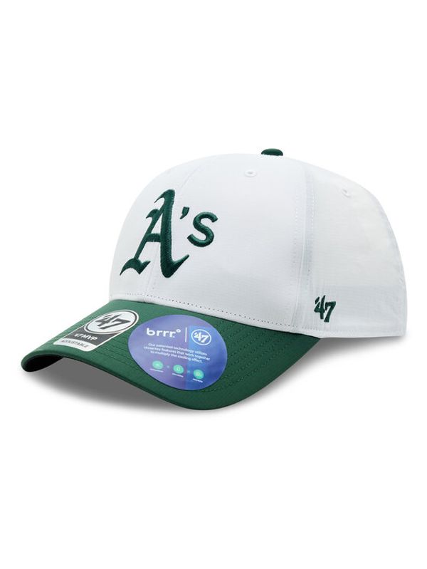 47 Brand 47 Brand Шапка с козирка MLB Oakland Athletics Brrr TT Snap 47 MVP B-BRTTS18BBP-WH Бял