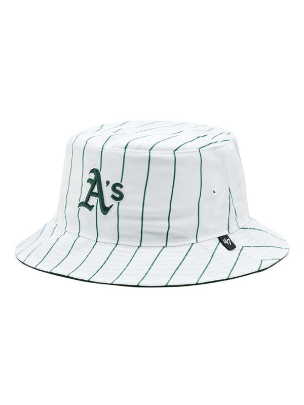47 Brand 47 Brand Шапка с козирка MLB Oakland Athletics Pinstriped '47 BUCKET B-PINSD18PTF-DG Зелен