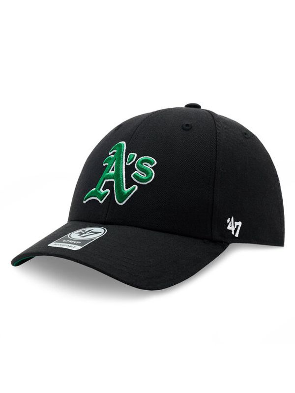 47 Brand 47 Brand Шапка с козирка MLB Oakland Athletics Sure Shot Snapback '47 MVP B-SUMVP18WBP-BKA Черен