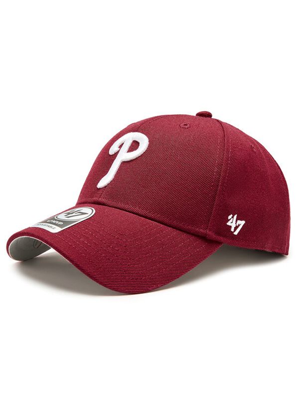 47 Brand 47 Brand Шапка с козирка MLB Philadelphia Phillies '47 MVP B-MVP19WBV-CAA Червен