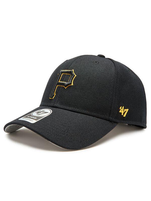 47 Brand 47 Brand Шапка с козирка MLB Pittsburgh Pirates '47 MVP B-MVP20WBV-BKJ Черен