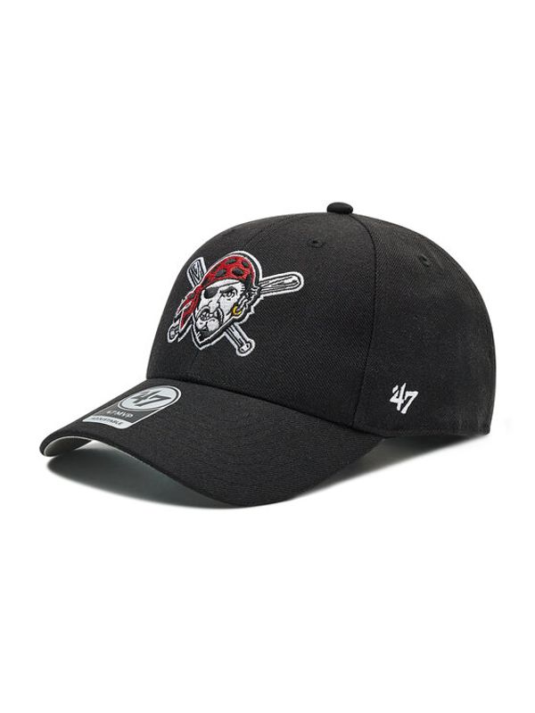 47 Brand 47 Brand Шапка с козирка MLB Pittsburgh Pirates B-MVP20WBV-BKO Черен