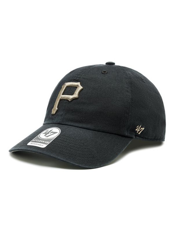 47 Brand 47 Brand Шапка с козирка MLB Pittsburgh Pirates Ballpark Camo 47 CLEAN UP B-BPCAM20GWS-BK Черен