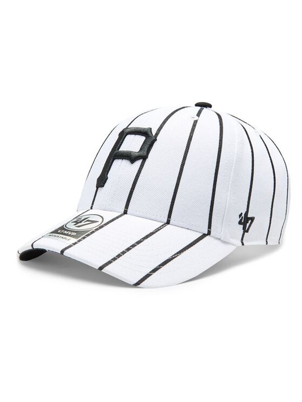 47 Brand 47 Brand Шапка с козирка MLB Pittsburgh Pirates Bird Cage 47 MVP B-BDCG20WBV-WH Бял