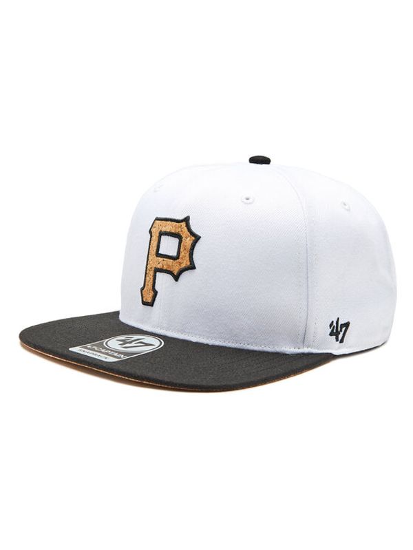 47 Brand 47 Brand Шапка с козирка MLB Pittsburgh Pirates Corkscrew 47 CAPTAIN B-CORKS20WBP-WH Бял
