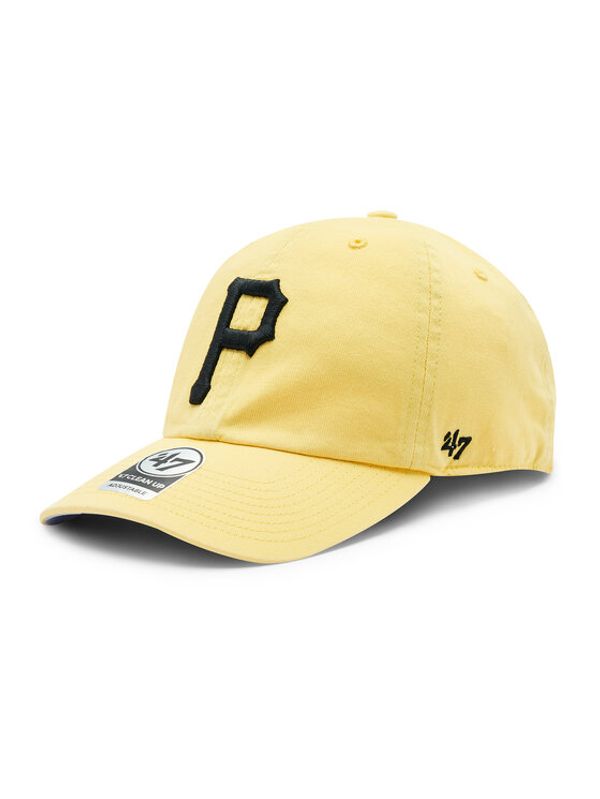 47 Brand 47 Brand Шапка с козирка MLB Pittsburgh Pirates Double Under '47 CLEAN UP BAS-DBLUN920GWS-MZ06 Жълт