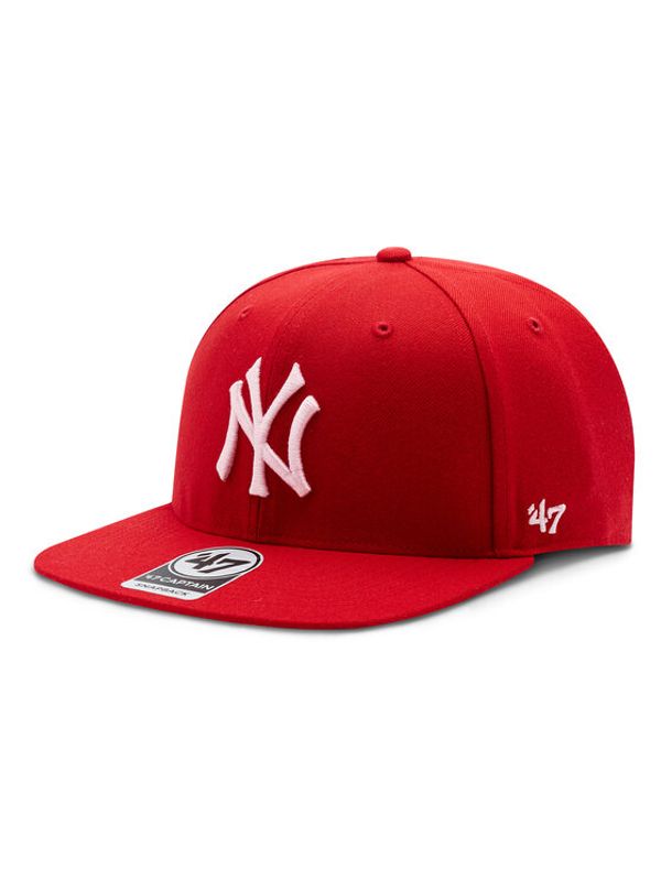 47 Brand 47 Brand Шапка с козирка MLB WS New York Yankees Sure Shot Under '47 CAPTAIN BCWS-SRSUC17WBP-RD96 Червен