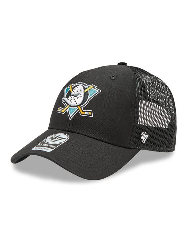 47 Brand 47 Brand Шапка с козирка NHL Anaheim Ducks '47 TRUCKER H-TRUKR25CTP-BKA Черен