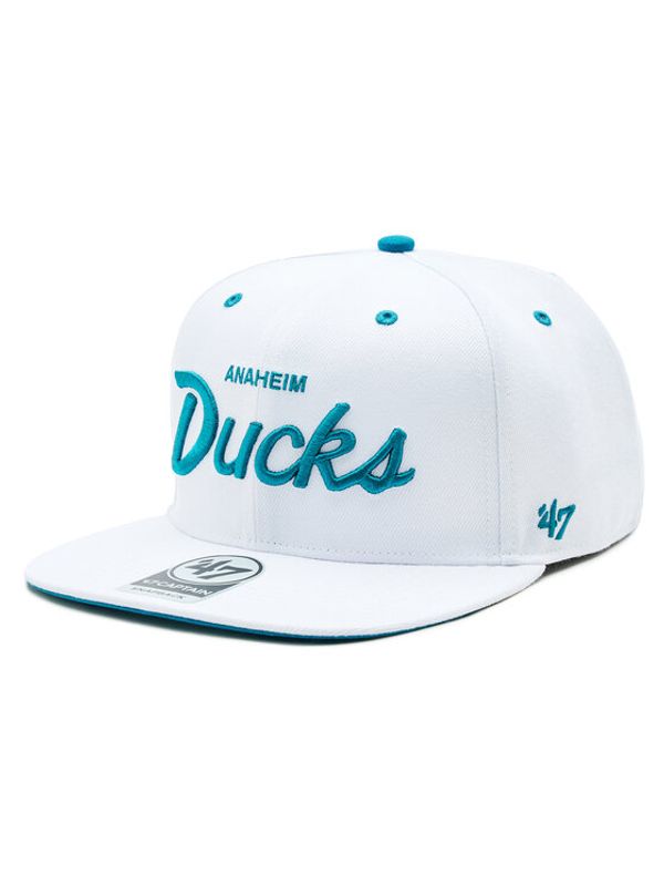 47 Brand 47 Brand Шапка с козирка NHL Anaheim Ducks Crosstown Pop '47 CAPTAIN H-CRSPP25WBP-WH Бял