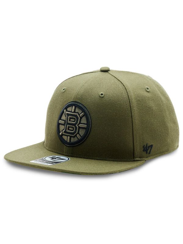 47 Brand 47 Brand Шапка с козирка NHL Boston Bruins Ballpark Camo '47 CAPTAIN H-BCAMO01WBP-SWA Зелен