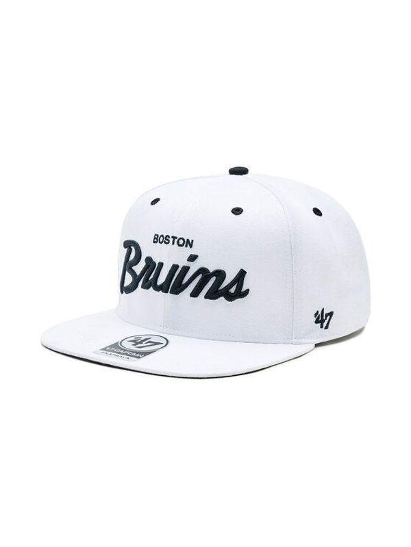 47 Brand 47 Brand Шапка с козирка NHL Boston Bruins Crosstown Pop '47 CAPTAIN H-CRSPP01WBP-WH Бял