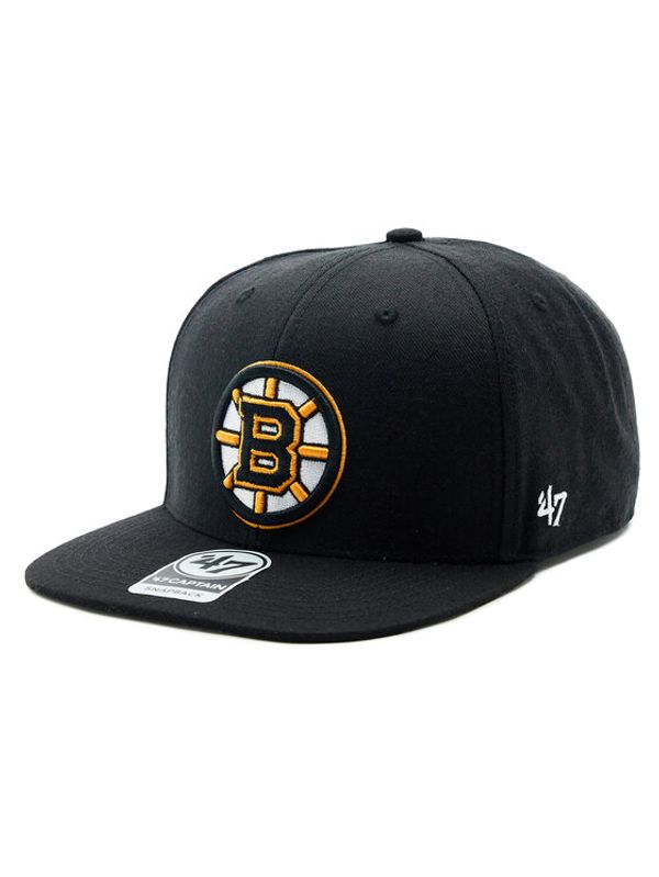 47 Brand 47 Brand Шапка с козирка NHL Boston Bruins No Shot '47 CAPTAIN H-NSHOT01WBP-BK Черен