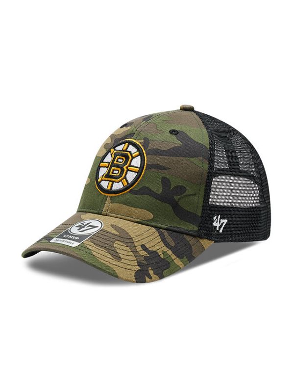 47 Brand 47 Brand Шапка с козирка Nhl Boston Bruins Trucker H-CBRAN01GWP-CM Зелен