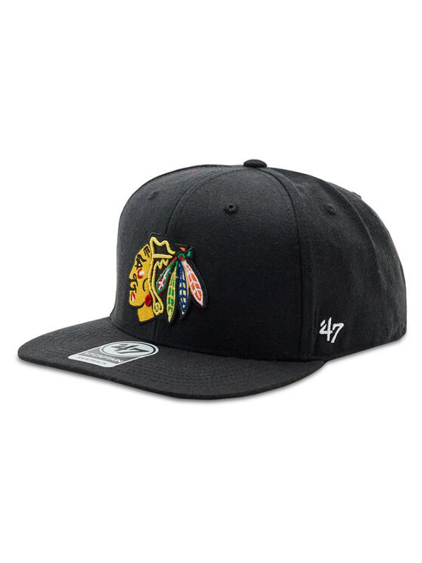 47 Brand 47 Brand Шапка с козирка NHL Chicago Blackhawks No Shot '47 CAPTAIN H-NSHOT04WBP-BKB Черен