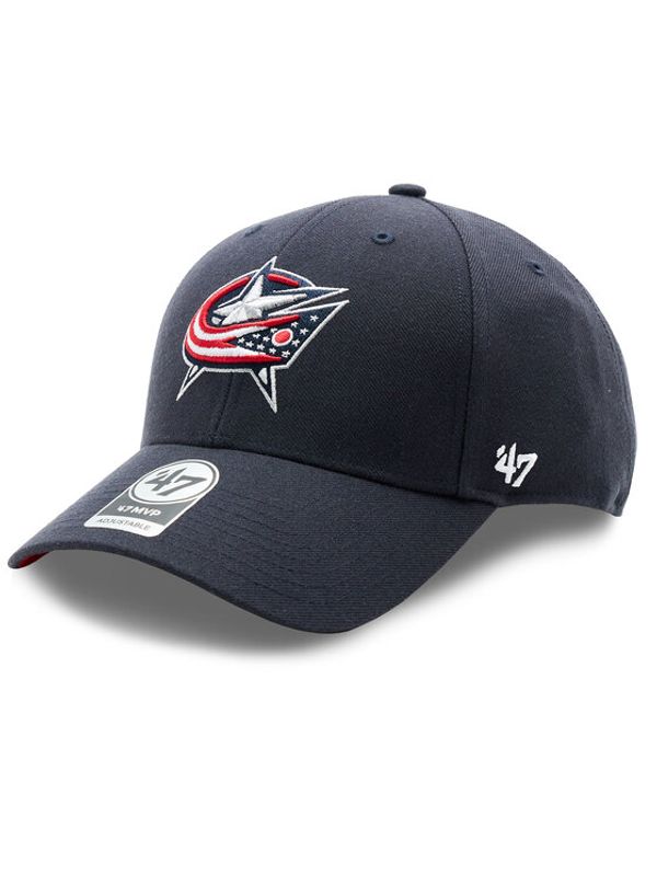 47 Brand 47 Brand Шапка с козирка NHL Columbus Blue Jackets H-BLPMS28WBP-NY Тъмносин