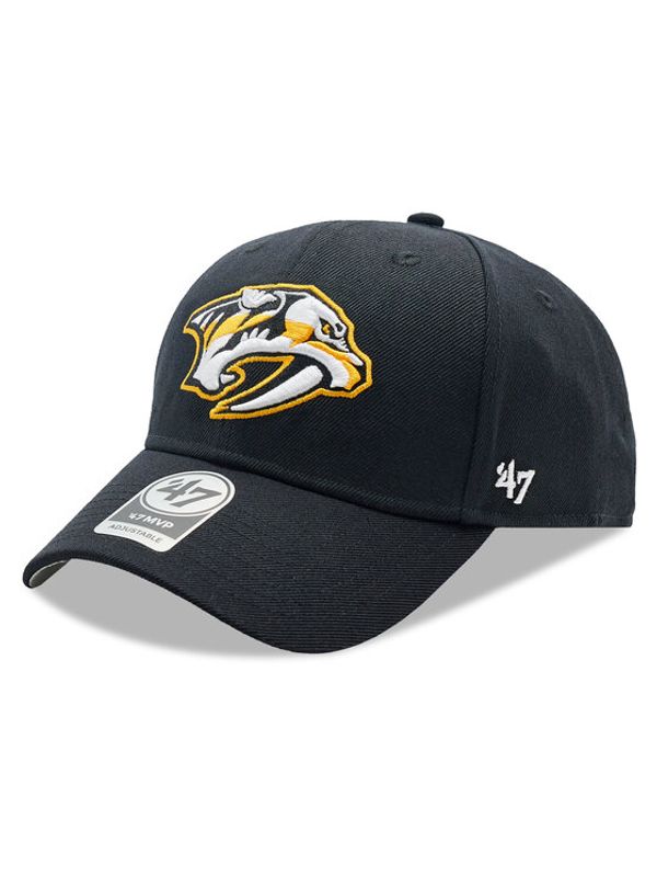 47 Brand 47 Brand Шапка с козирка NHL Nashville Predators '47 MVP H-MVP30WBV-BKD Черен