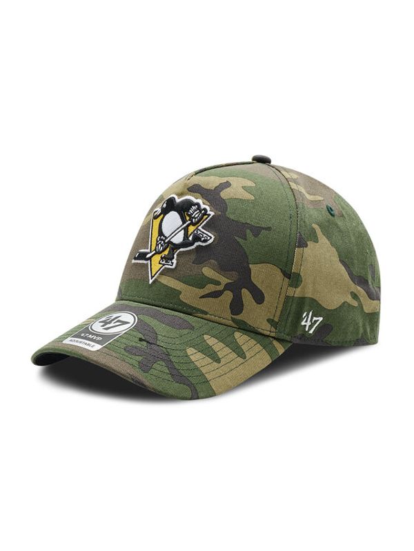 47 Brand 47 Brand Шапка с козирка Nhl Pittsburgh Penguins Grove H-GRVSP15CNP-CMA Зелен