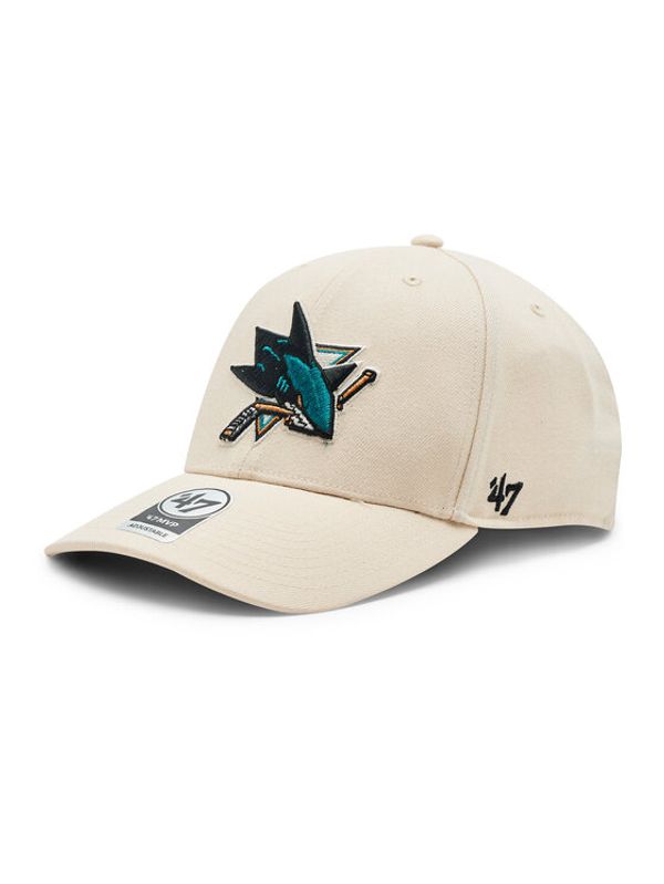 47 Brand 47 Brand Шапка с козирка NHL San Jose Sharks '47 MVP SNAPBACK H-MVPSP22WBP-NT Бежов