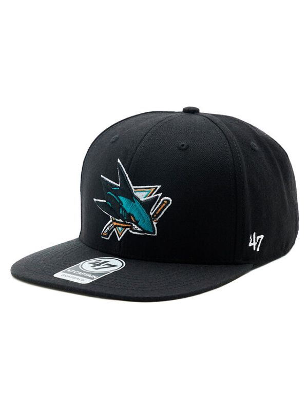 47 Brand 47 Brand Шапка с козирка NHL San Jose Sharks No Shot '47 CAPTAIN H-NSHOT22WBP-BKB Черен
